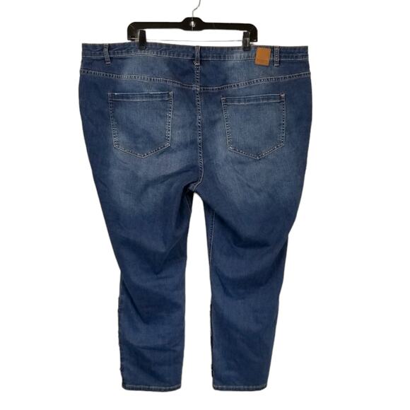 Eloquii Women's Sequin Embellished High Rise Skinny Jeans Size 26 - Picture 4 of 11